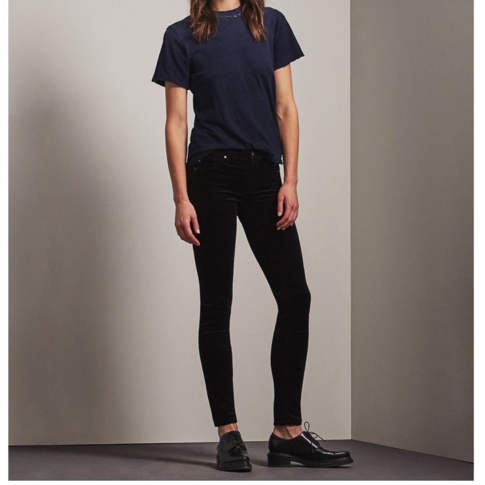 AG Jeans Velvet Legging in Black sz 31 - Picture 6 of 7